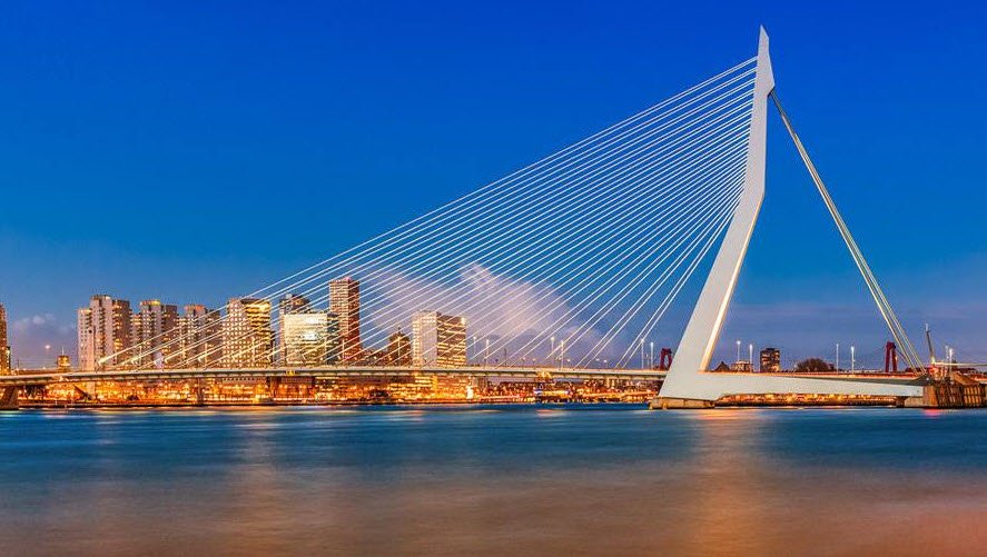 Erasmus Bridge, Rotterdam, South Holland, Netherlands